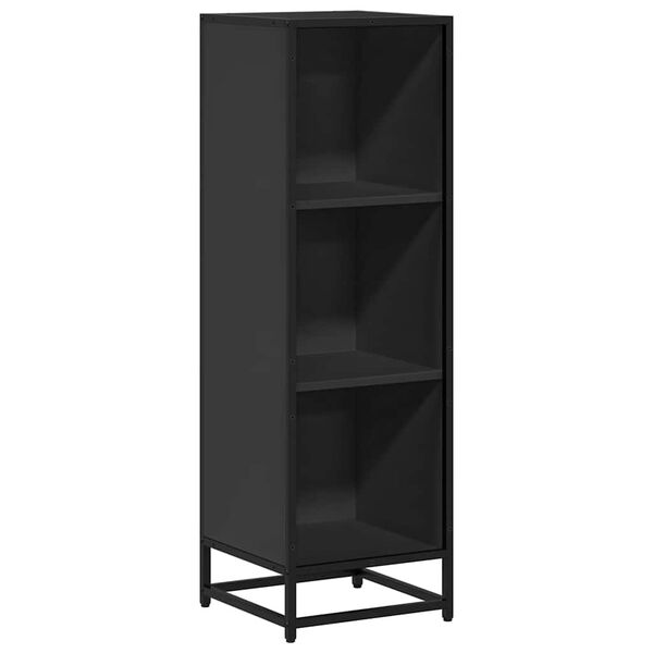 vidaXL B&uuml;cherregal Schwarz 33,5x33x107,5 cm Holzwerkstoff