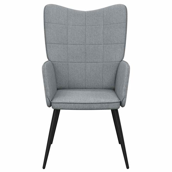 vidaXL Relaxsessel Hellgrau Stoff