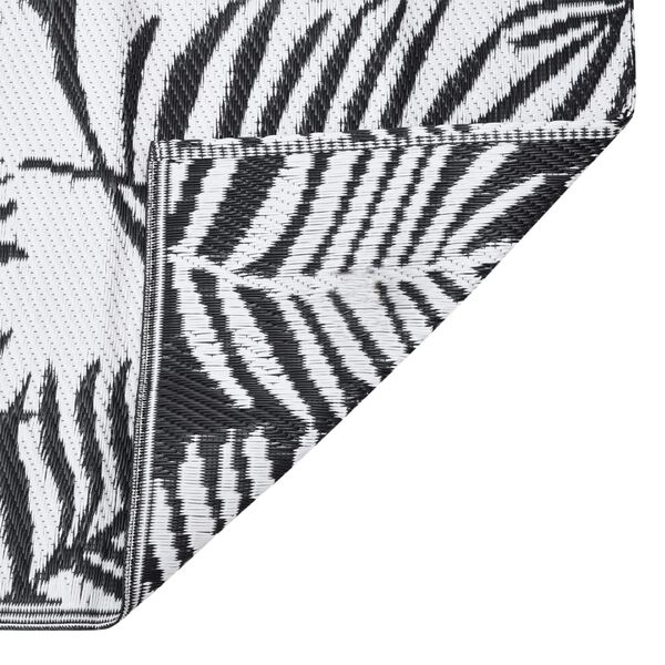 vidaXL Outdoor-Teppich ARAKIL Schwarz 140x200 cm PP