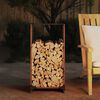 vidaXL Brennholzregal 40x30x80 cm Wetterfester Stahl