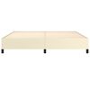 vidaXL Bettgestell Creme 200x200 cm Kunstleder