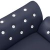 vidaXL Hundesofa Blau 83x45x42 cm Kunstleder