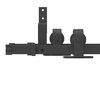 vidaXL Schiebet&uuml;rbeschlag-Set 200 cm Stahl Schwarz