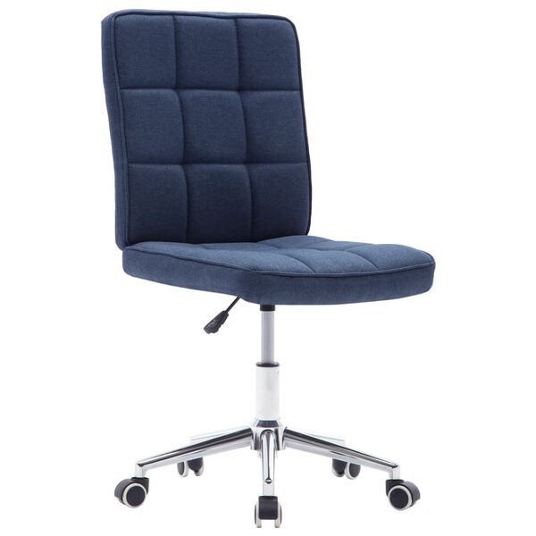 vidaXL Esszimmerst&uuml;hle 4 Stk. Blau Stoff