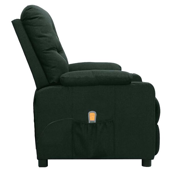 vidaXL Massagesessel Dunkelgr&uuml;n Stoff