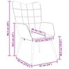 vidaXL Relaxsessel Blau Stoff