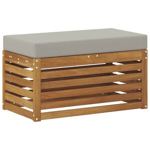 vidaXL Outdoor Hocker Bank Massivholz Akazie Natur