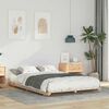 vidaXL Bodenbettgestell Braun 120 x190 cm Massivholz Kiefer