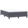 vidaXL Boxspringbett ohne Matratze Dunkelgrau 160x220 cm Samt