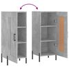 vidaXL Sideboard Betongrau 34,5x34x90 cm Holzwerkstoff