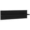 vidaXL Wandregale 2 Stk. Schwarz 60x11,5x18 cm Holzwerkstoff