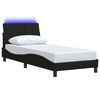 vidaXL Bettgestell ohne Matratze "Hanko" Schwarz 80x200 cm Stoff