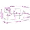 vidaXL Sofa Hellgr&uuml;n Gesamtabmessungen: 178 x 134 x 80 cm (B x T x H)