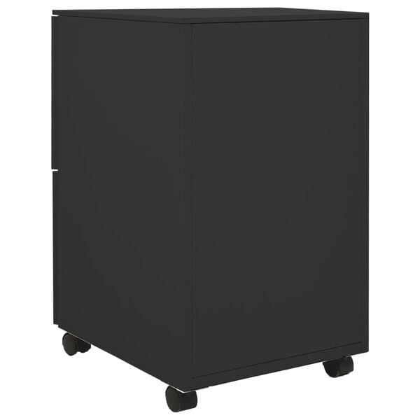 vidaXL Aktenschrank mit Rollen Anthrazit 39x45x67 cm Stahl