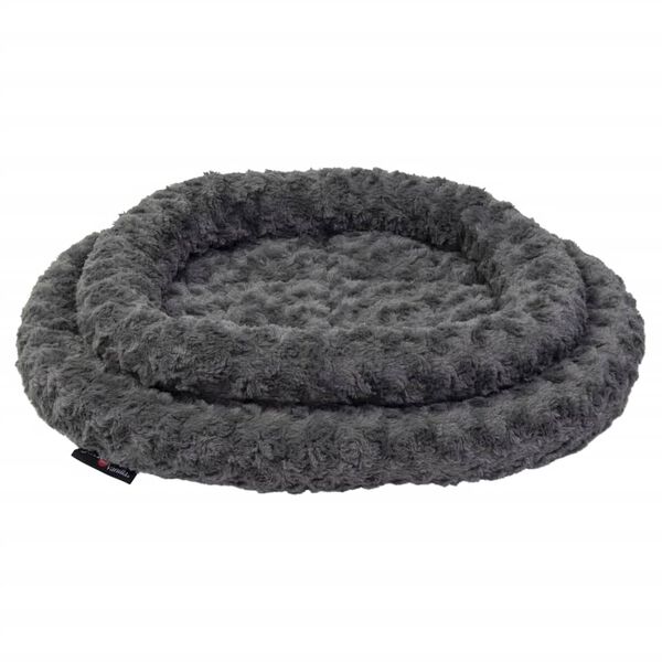 Jack and Vanilla Haustierkorb Softy S 55x45x7 cm Rosette Grau