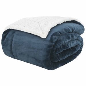 vidaXL Wohndecke Marineblau 220 x 240 cm 2.67 kg Fleece