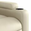vidaXL Massagesessel Elektrisch Creme Kunstleder