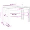vidaXL Esstisch Hochglanz-Wei&szlig; 120x60x76 cm Holzwerkstoff