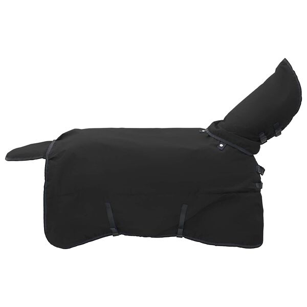 vidaXL Pferdedecke Dunkelgr&uuml;n und Schwarz 145 cm Polyester