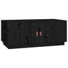 vidaXL Couchtisch Schwarz 100x50x41 cm Massivholz Kiefer