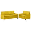 vidaXL Sofa Set 2 pcs Gelb Samt