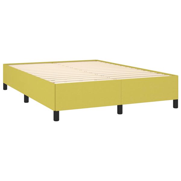 vidaXL Bettgestell ohne Matratze Gr&uuml;n 140x190 cm Stoff