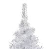 vidaXL Künstlicher Weihnachtsbaum Beleuchtung & Kugeln Silber 150 cm