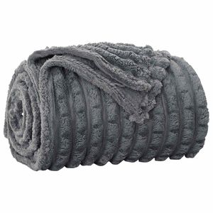 vidaXL Wohndecke Dunkelgrau 200 x 150 cm 0.78 kg Fleece
