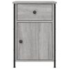 vidaXL Nachttische 2 Stk. Grau Sonoma 40x42x60 cm Holzwerkstoff