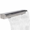 vidaXL Pool-Wasserfall Font&auml;ne Rechteckig Edelstahl 90 cm