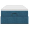 vidaXL Ottoman-Bett mit Matratze Dunkelblau 90x200 cm Samt