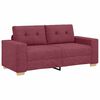vidaXL Loveseat-Sofa Weinrot 140 cm Stoff