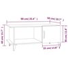 vidaXL Couchtisch Hochglanz-Wei&szlig; 90x50x40 cm Holzwerkstoff