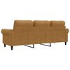 vidaXL 3-Sitzer-Sofa Braun 180 cm Samt