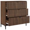 vidaXL Sideboard Braun Eichen-Optik 79,5 x 33 x 82 cm Holzwerkstoff