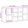 vidaXL Schuhbank Artisan-Eiche 103 x 30 x 54,5 cm Holzwerkstoff
