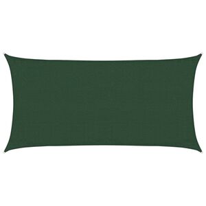 vidaXL Sonnensegel 160 g/m&sup2; Dunkelgr&uuml;n 3x6 m HDPE