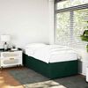vidaXL Bettgestell ohne Matratze Dunkelgr&uuml;n 90x190 cm Samt