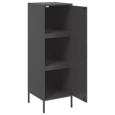 vidaXL Highboard Schwarz 36x39x113 cm Stahl