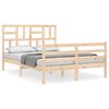 vidaXL Bettgestell ohne Matratze Klein Doppelbett Massivholz