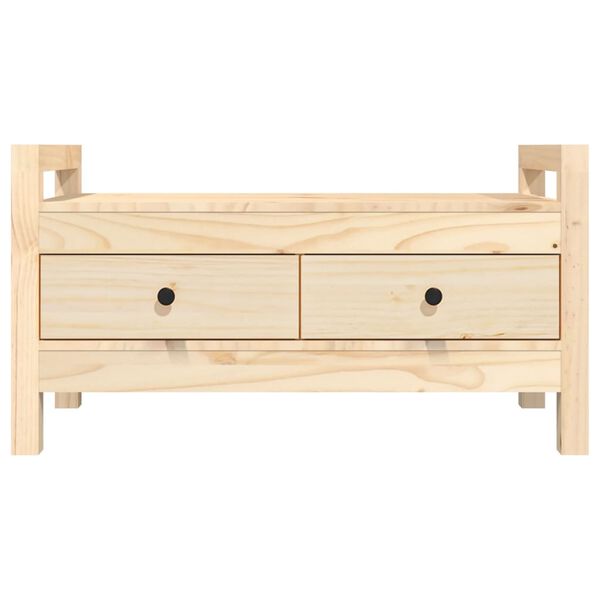 vidaXL Flurbank 80x40x43 cm Massivholz Kiefer