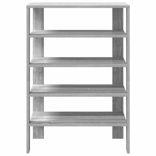 vidaXL Schuhregal Grau Sonoma 61x32x87,5 cm Holzwerkstoff