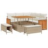 vidaXL Gartensofa-set mit Kissen 8 pcs Beige und Creme