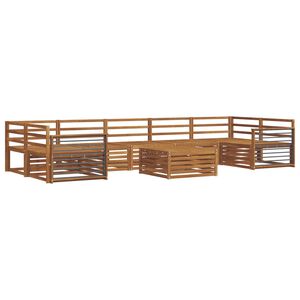 vidaXL Outdoor-Sofagarnitur 8 stk. Natur Massivholz Akazie