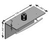 FMD Wandgarderobe 72&times;29,3&times;34,5 cm Betongrau