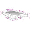 vidaXL Bettgestell Sonoma-Eiche 160x200 cm Holzwerkstoff