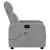 vidaXL Massage-Relaxsessel Hellgrau Stoff