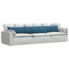 vidaXL Sofakissen 2 St&uuml;ck Blau 200 x 40 cm Cordstoff