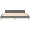 vidaXL Bettgestell ohne Matratze Dunkelgrau 180x200 cm Stoff