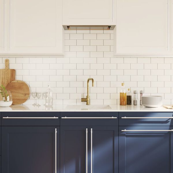 vidaXL M&ouml;belgriffe 20 Stk. Silbern 480 mm Edelstahl